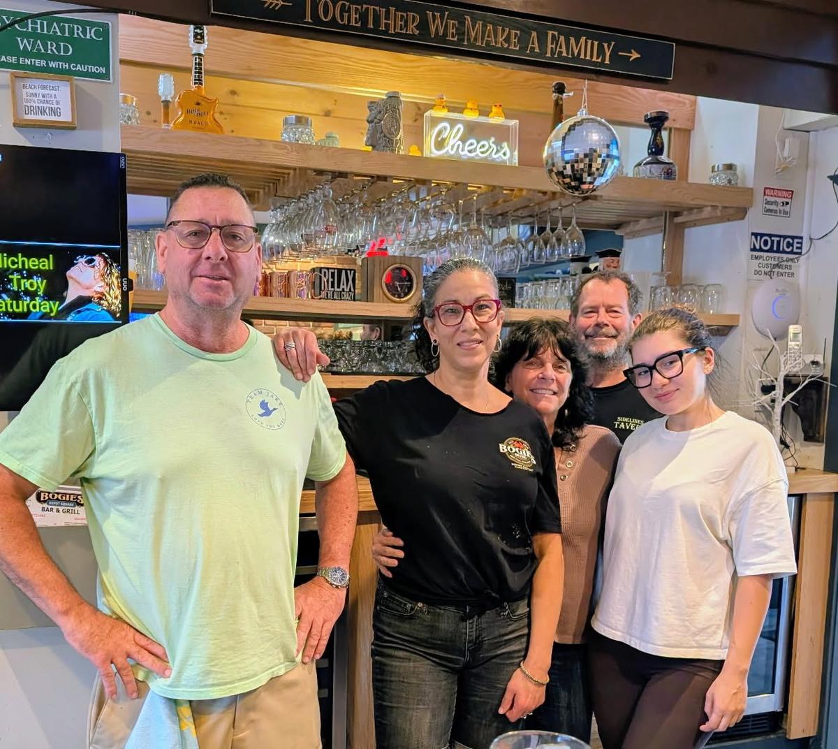 Cozy seating and friendly pub atmosphere at Sidelines Tavern
