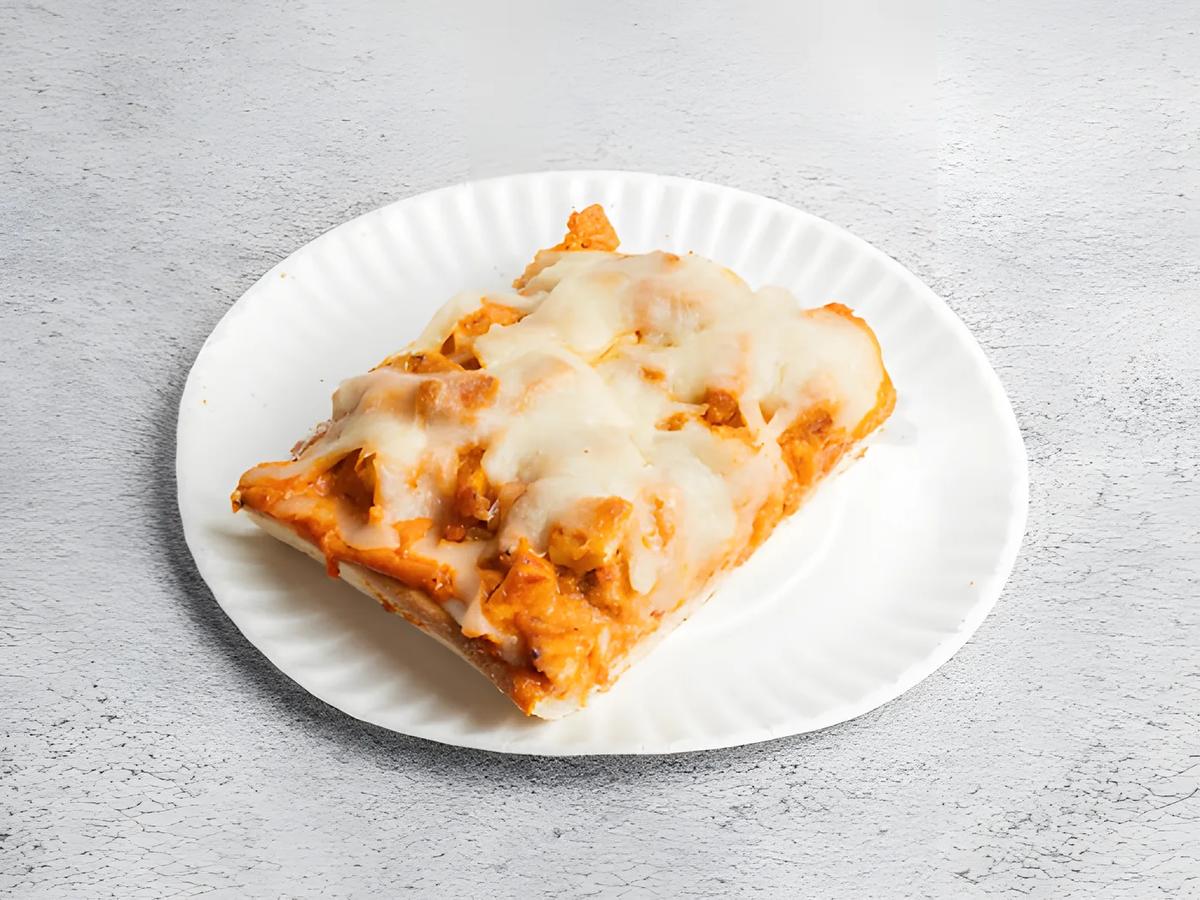 A chicken square slice
