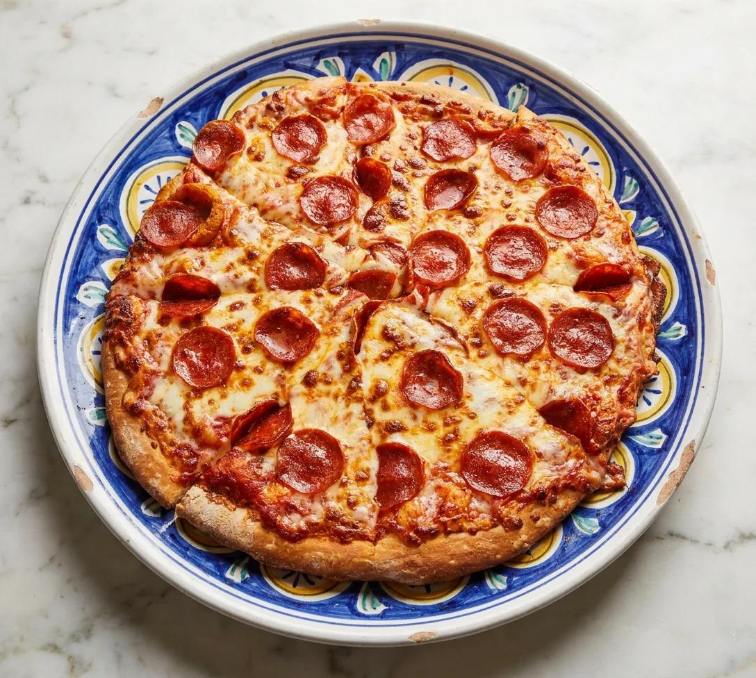 Personal pepperoni pizza