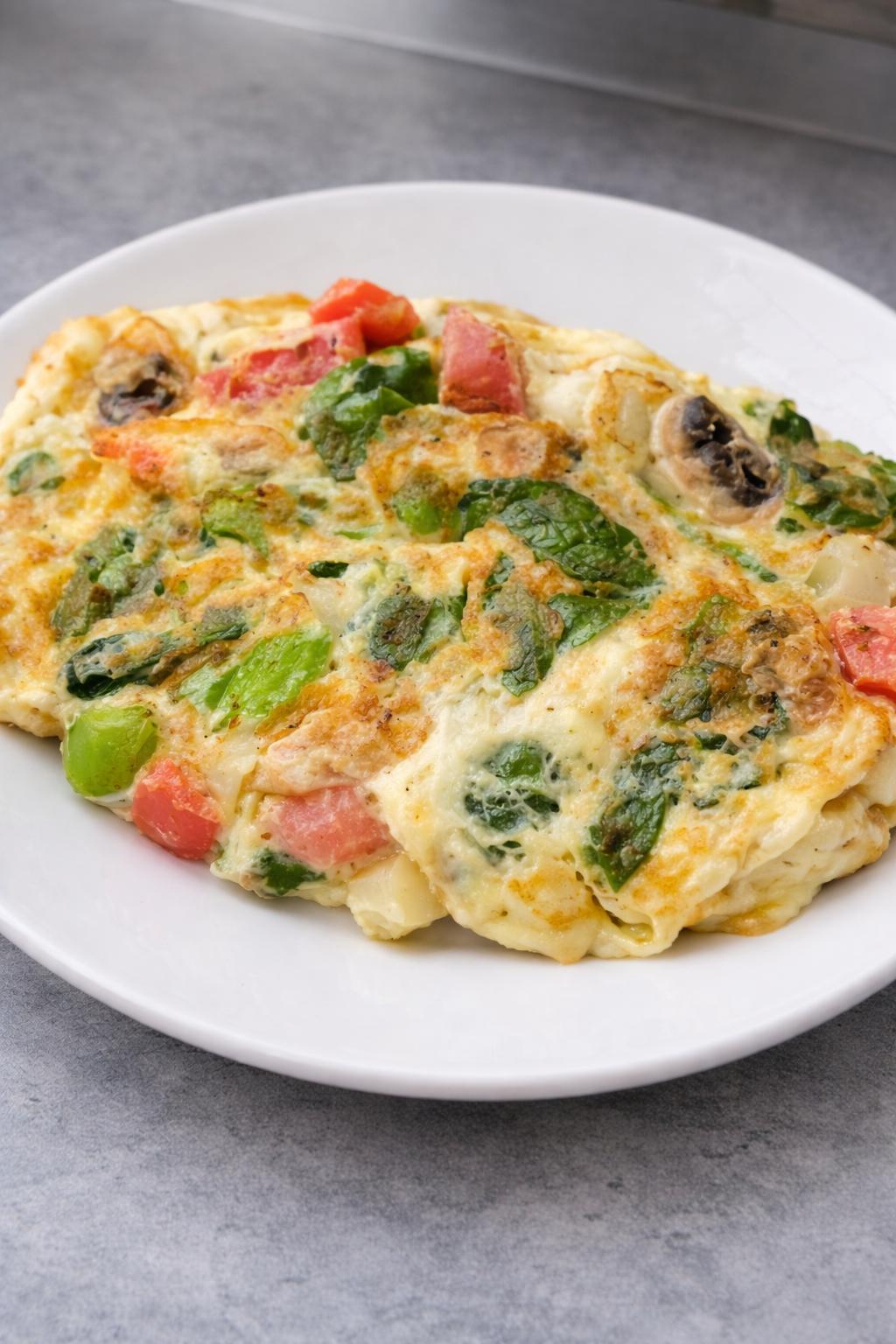 Egg White Low Cholesterol Omelette
