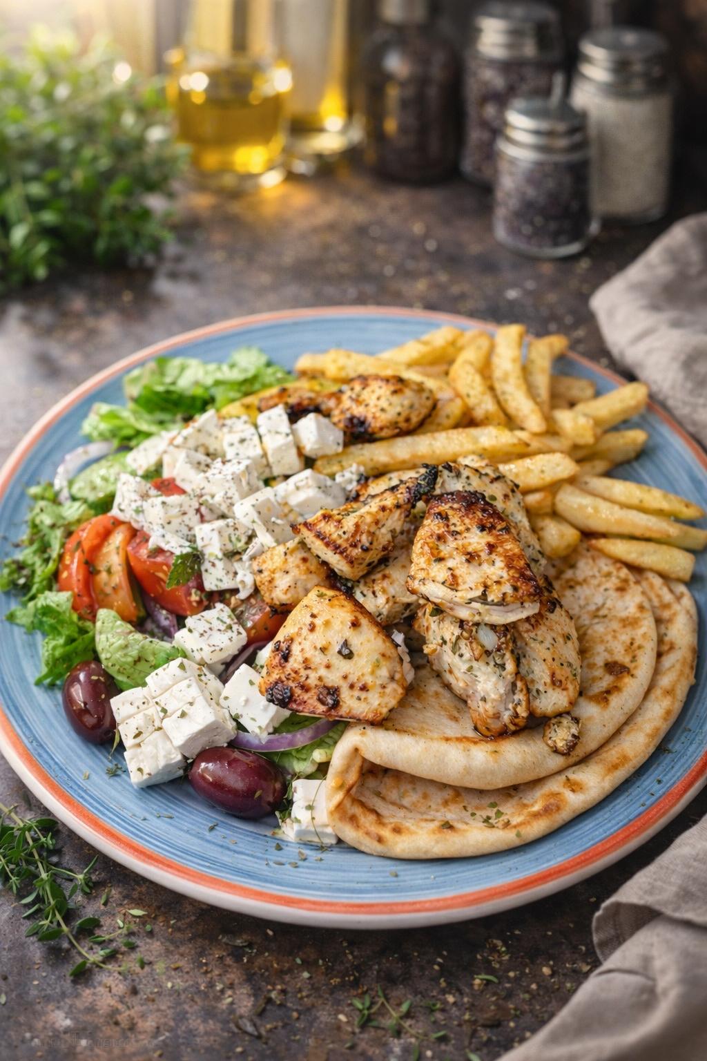 Chicken Souvlaki Platter