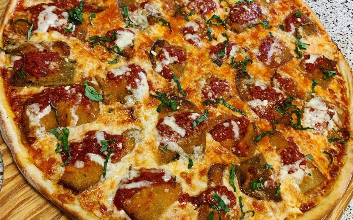 Eggplant Parm Pizza