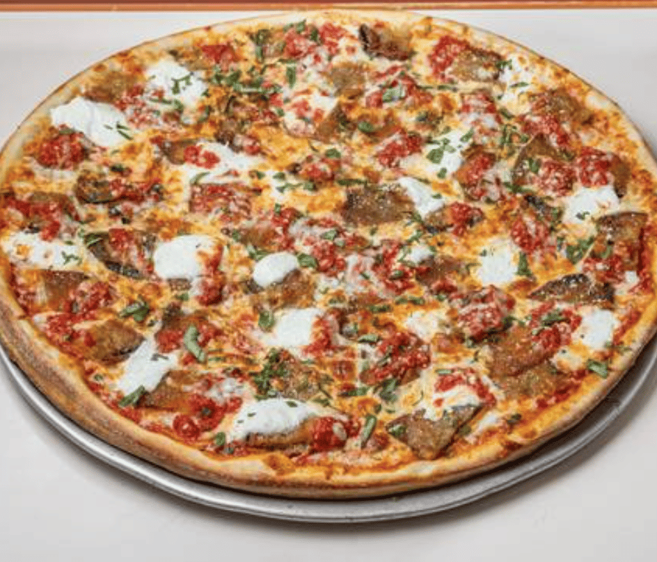 Eggplant Parm Pizza Slice